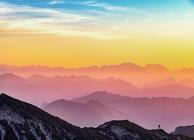 Sunset in Mountains