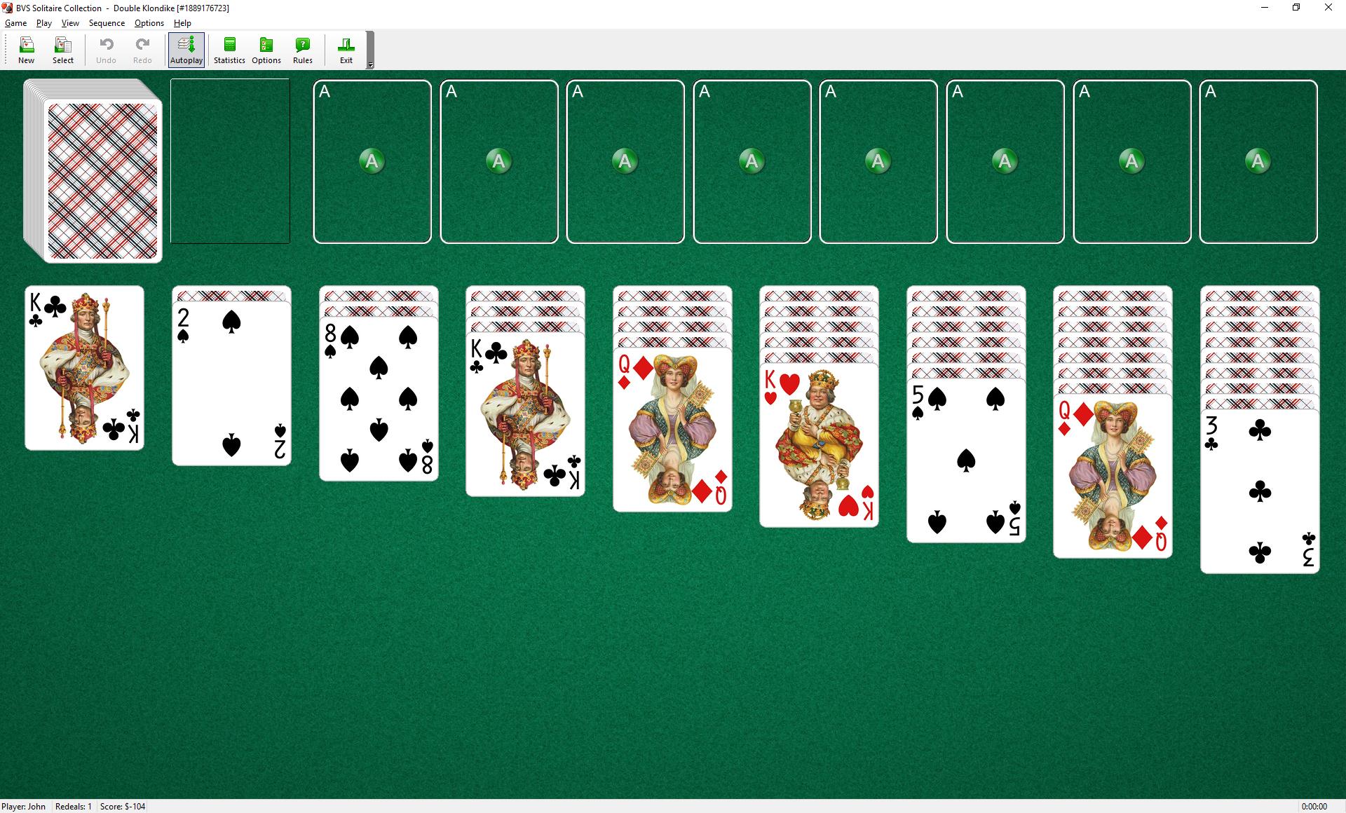 Double Klondike Solitaire