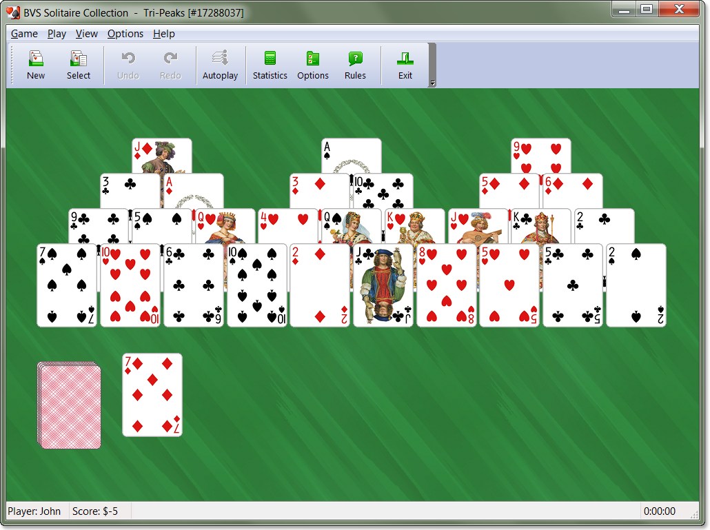 Tripeaks Solitaire  Play Free Online at Solitaire 365